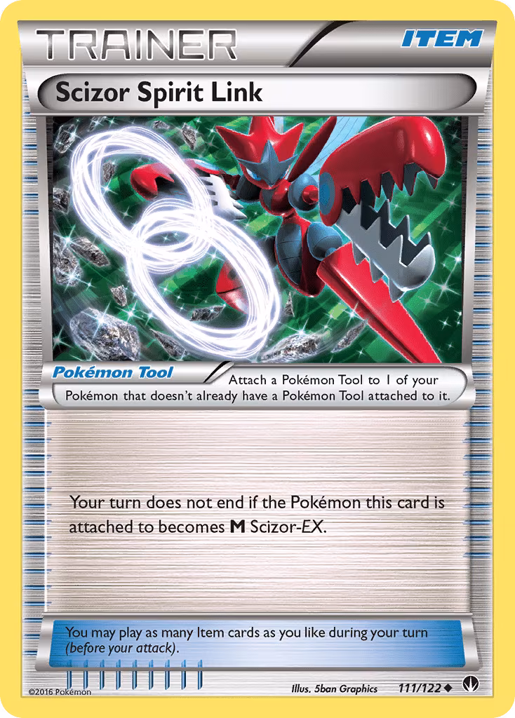 Scizor Spirit Link xy9-111 Uncommon from BREAKpoint Set