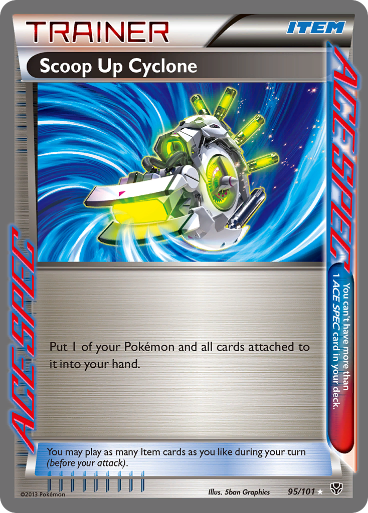 Scoop Up Cyclone bw10-95 Rare ACE from Plasma Blast Set