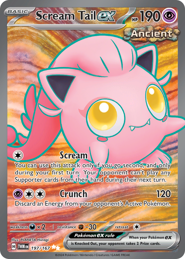 Scream Tail ex sv6-197 Ultra Rare from Twilight Masquerade Set