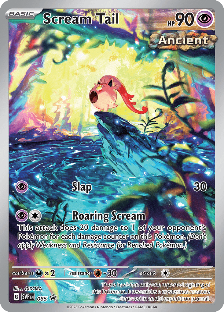 Scream Tail svp-65 Promo from Scarlet & Violet Black Star Promos Set