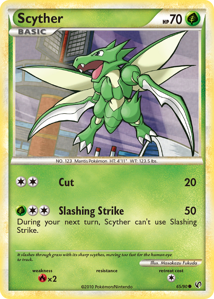Scyther hgss3-65 Common from HS—Undaunted Set