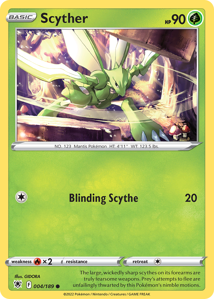 Scyther swsh10-4 Common from Astral Radiance Set