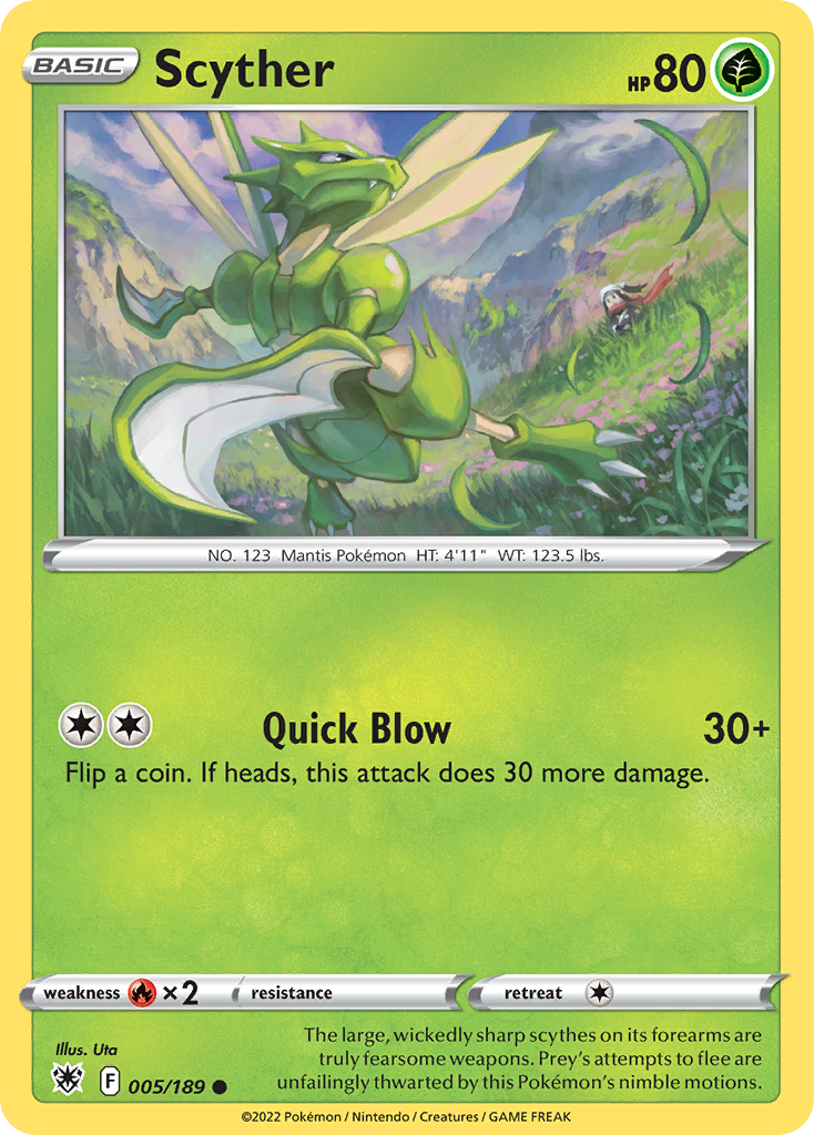Scyther swsh10-5 Common from Astral Radiance Set