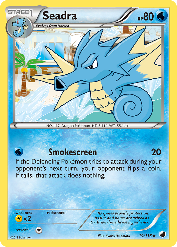Seadra bw9-19 Uncommon from Plasma Freeze Set