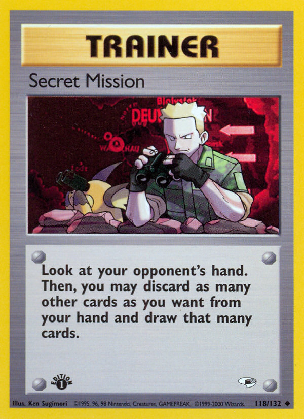 Secret Mission gym1-118 Uncommon from Gym Heroes Set