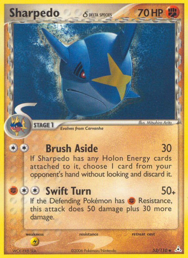 Sharpedo δ ex13-53 Uncommon from Holon Phantoms Set
