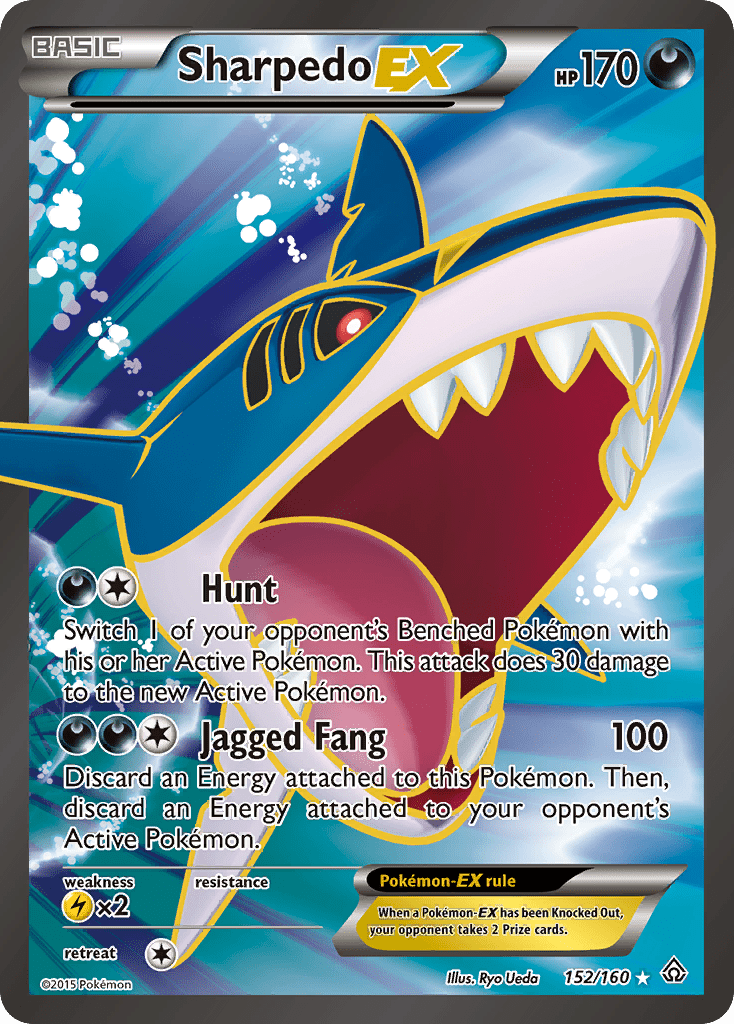 Sharpedo-EX xy5-152 Rare Ultra from Primal Clash Set