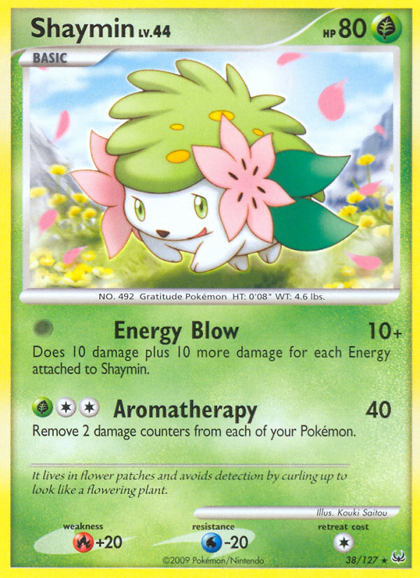 Shaymin pl1-38 Rare from Platinum Set