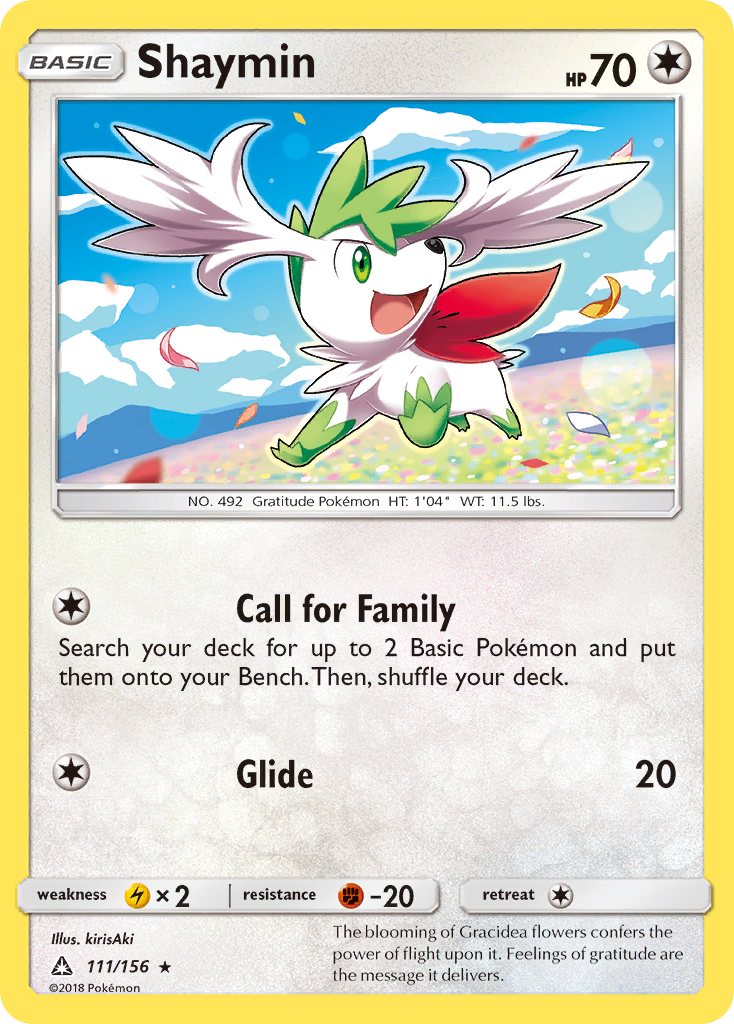Shaymin sm5-111 Rare from Ultra Prism Set