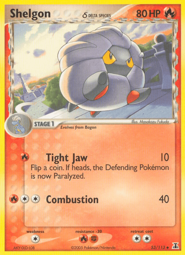 Shelgon δ ex11-53 Uncommon from Delta Species Set