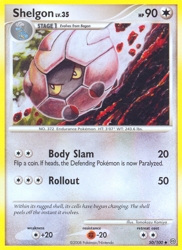 Shelgon dp7-50 Uncommon from Stormfront Set