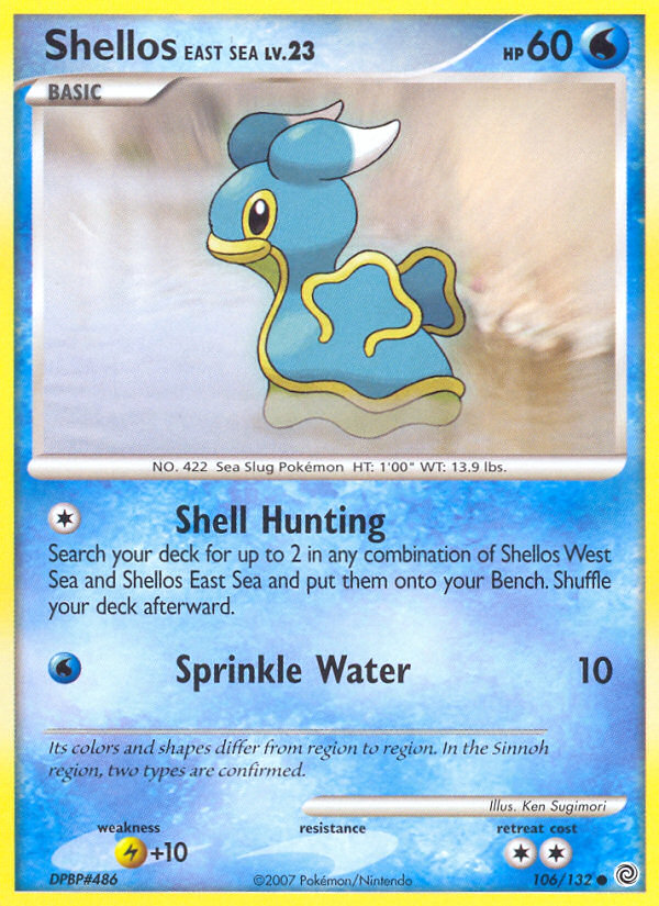 Shellos East Sea dp3-106 Common from Secret Wonders Set