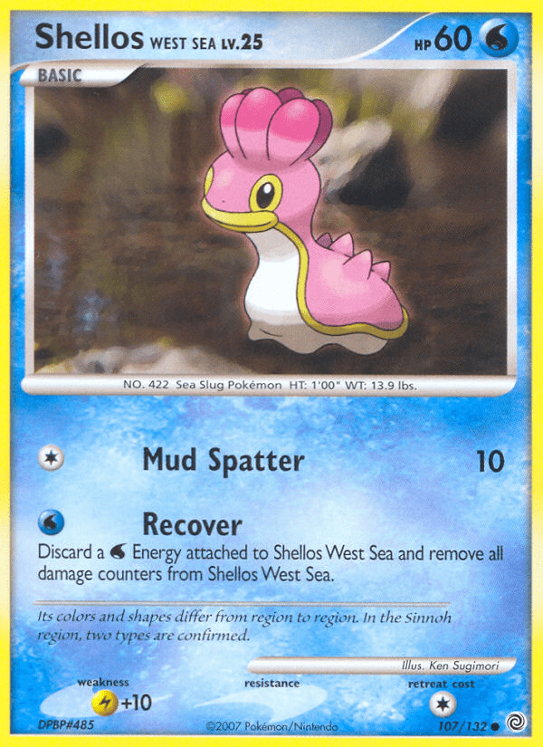 Shellos West Sea dp3-107 Common from Secret Wonders Set