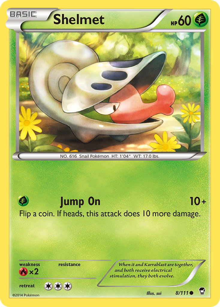 Shelmet xy3-8 Common from Furious Fists Set