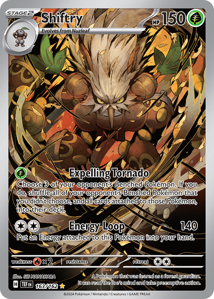 Shiftry sv5-163 Illustration Rare from Temporal Forces Set