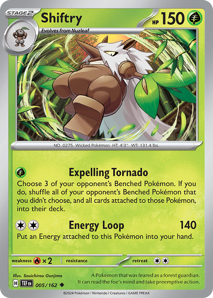 Shiftry sv5-5 Uncommon from Temporal Forces Set