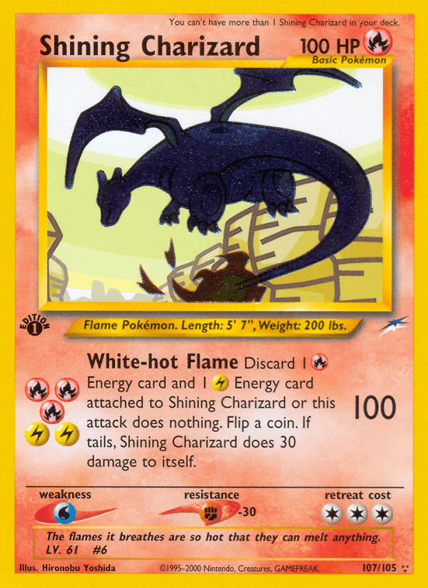 Shining Charizard neo4-107 Rare Shining from Neo Destiny Set