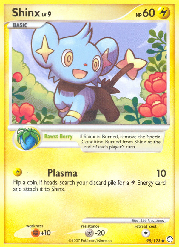 Shinx dp2-98 Common from Mysterious Treasures Set