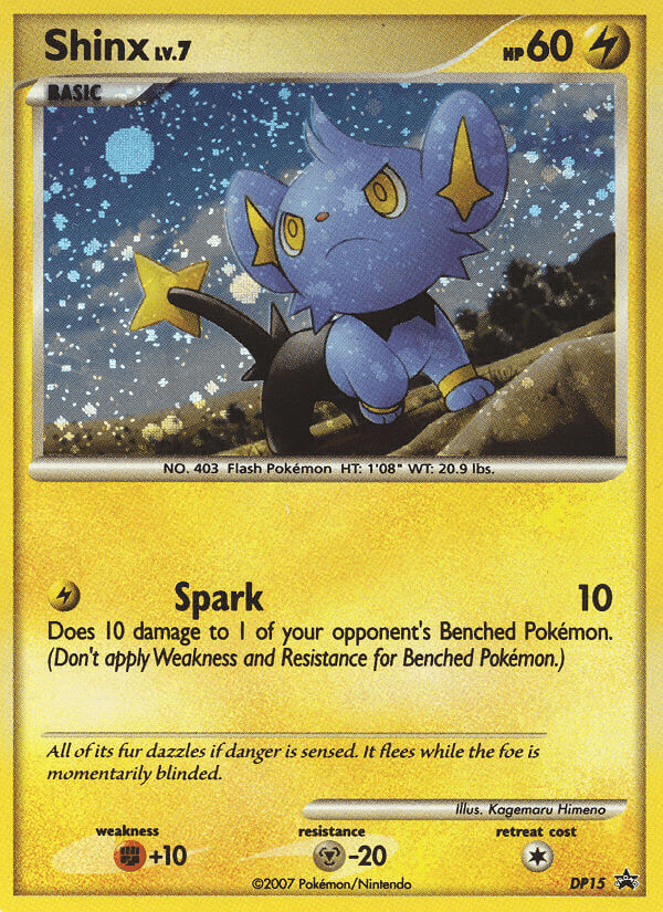 Shinx dpp-DP15 Promo from DP Black Star Promos Set
