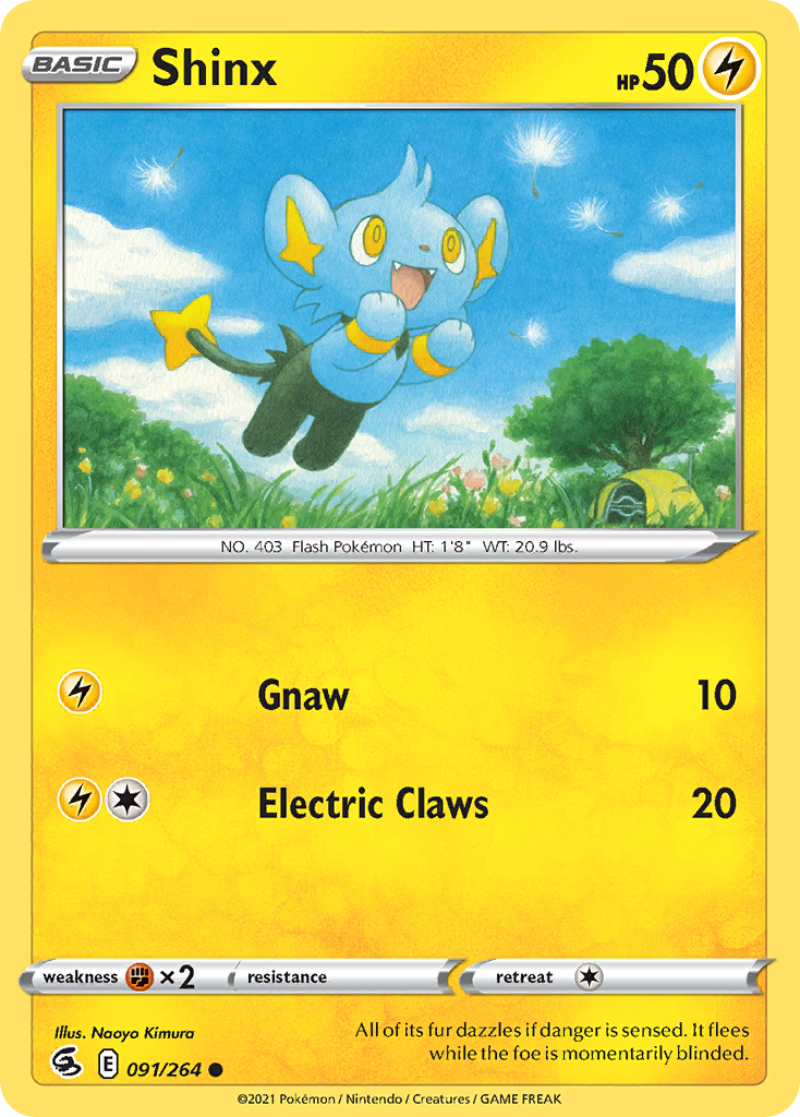 Shinx swsh8-91 Common from Fusion Strike Set