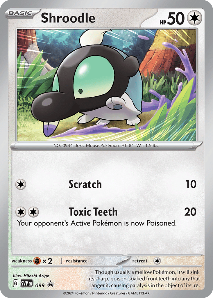 Shroodle svp-99 Promo from Scarlet & Violet Black Star Promos Set