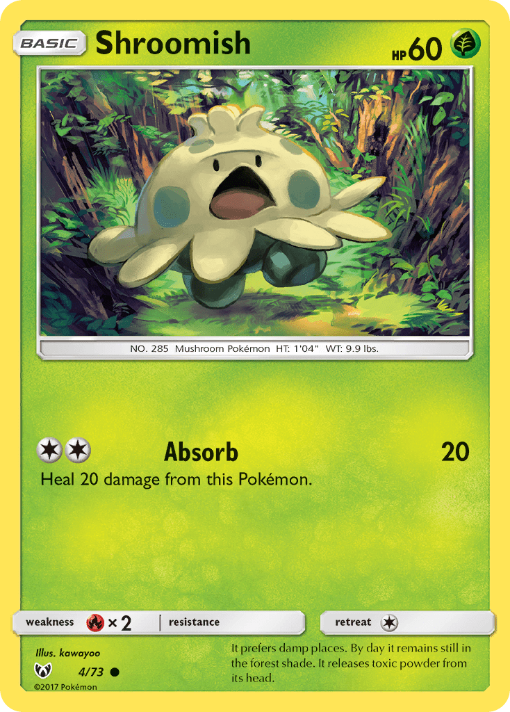Shroomish sm35-4 Common from Shining Legends Set