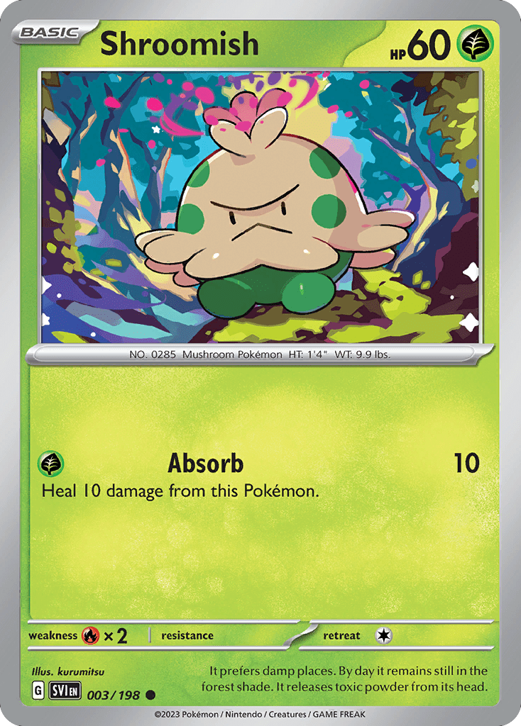 Shroomish sv1-3 Common from Scarlet & Violet Set