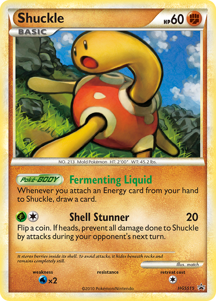 Shuckle hsp-HGSS15 Promo from HGSS Black Star Promos Set