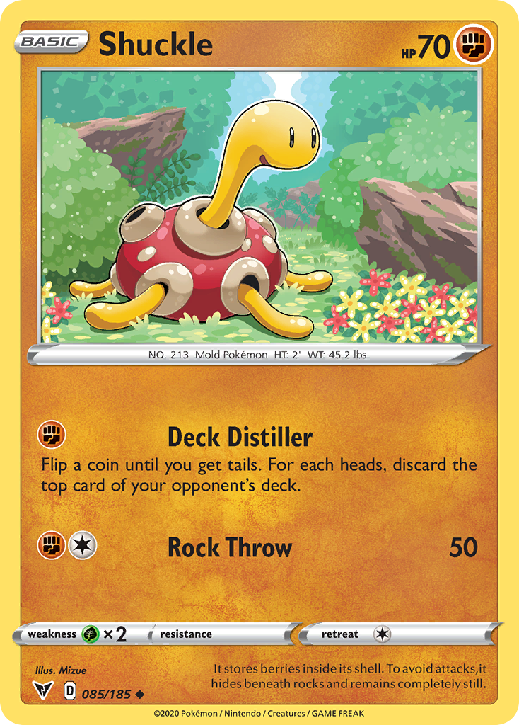 Shuckle swsh4-85 Uncommon from Vivid Voltage Set