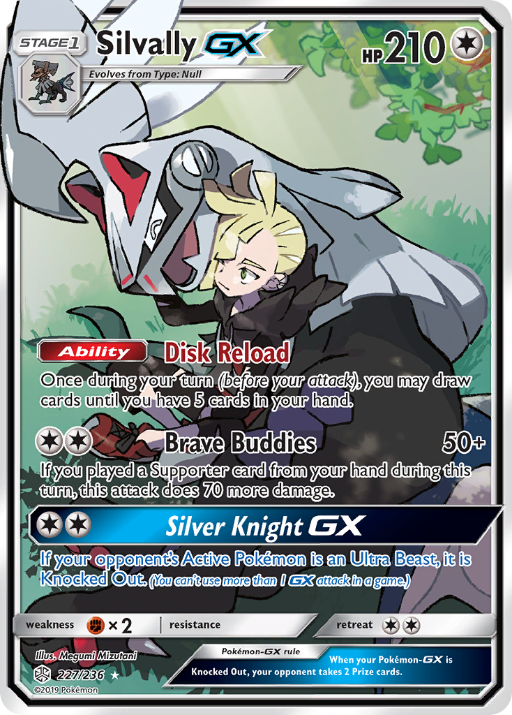 Silvally-GX sm12-227 Rare Ultra from Cosmic Eclipse Set