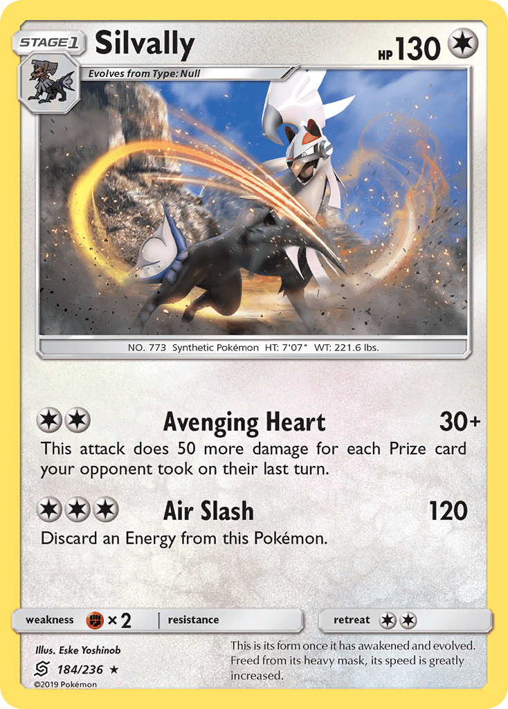 Silvally sm11-184 Rare Holo from Unified Minds Set