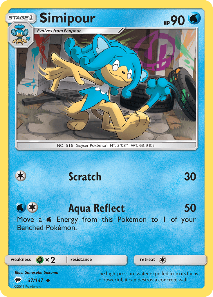 Simipour sm3-37 Uncommon from Burning Shadows Set