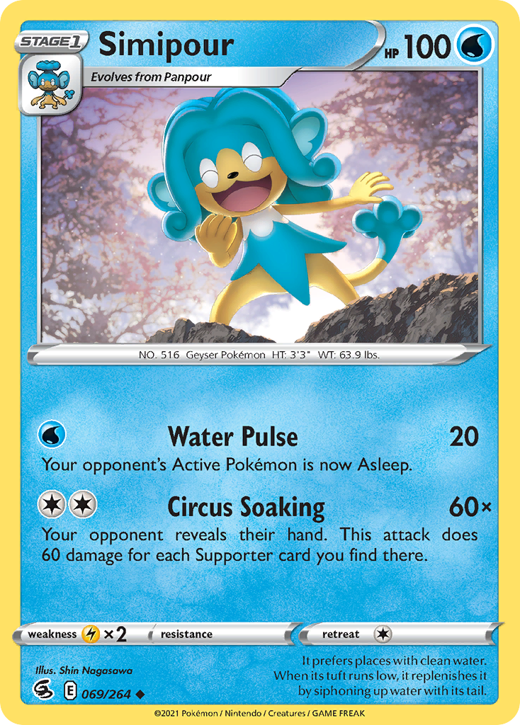 Simipour swsh8-69 Uncommon from Fusion Strike Set