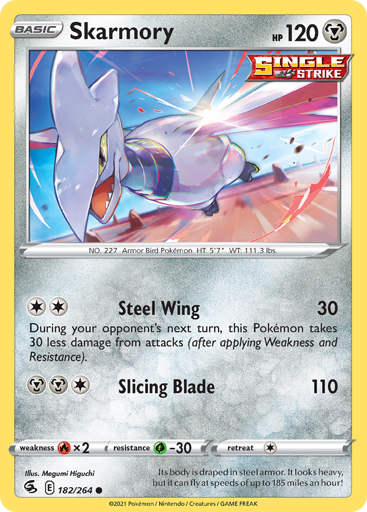 Skarmory swsh8-182 Common from Fusion Strike Set
