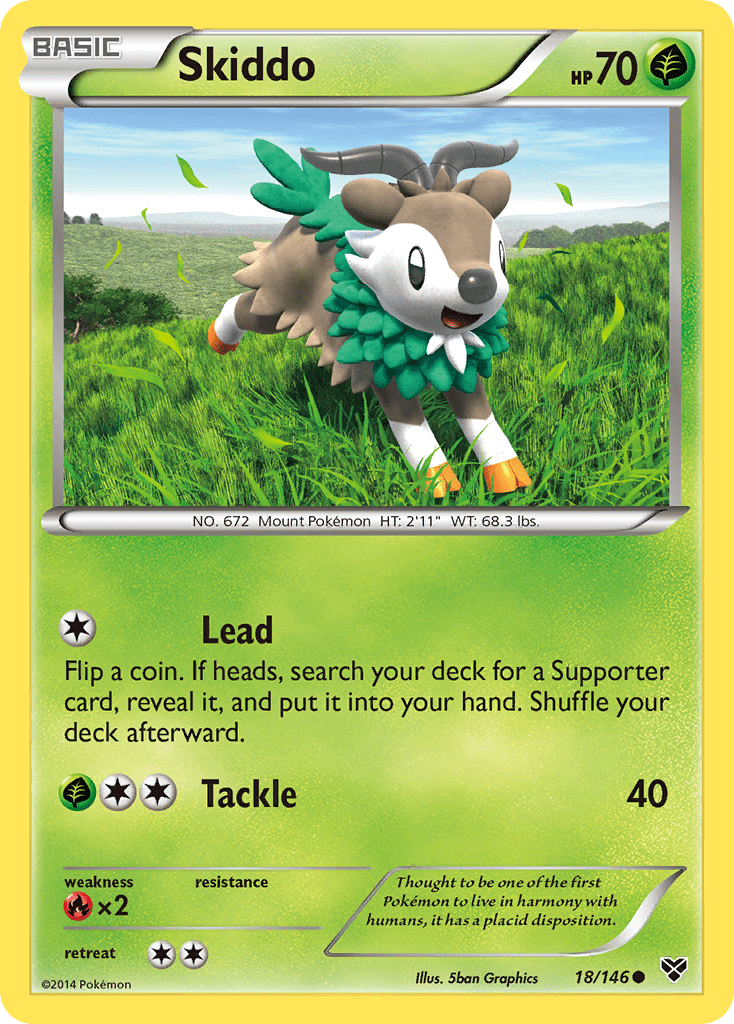 Skiddo xy1-18 Common from XY Set