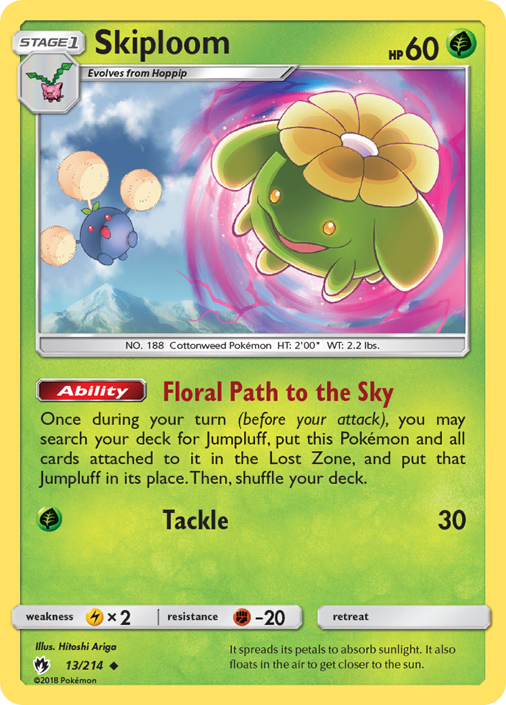Skiploom sm8-13 Uncommon from Lost Thunder Set