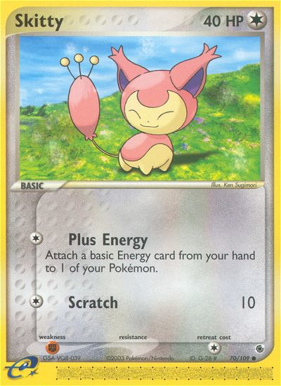 Skitty ex1-70 Common from Ruby & Sapphire Set