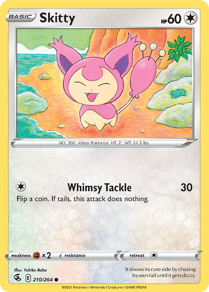 Skitty swsh8-210 Common from Fusion Strike Set