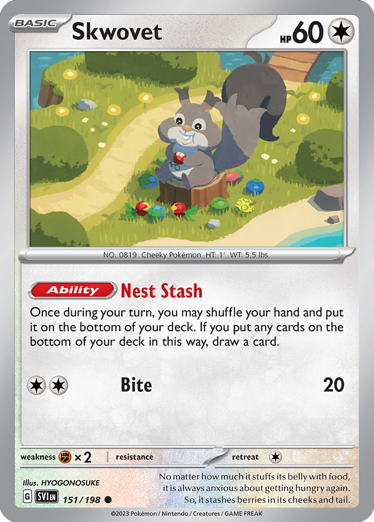 Skwovet sv1-151 Common from Scarlet & Violet Set