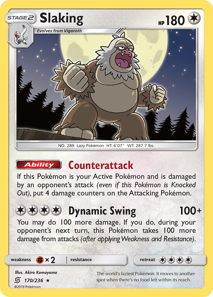 Slaking sm11-170 Rare Holo from Unified Minds Set