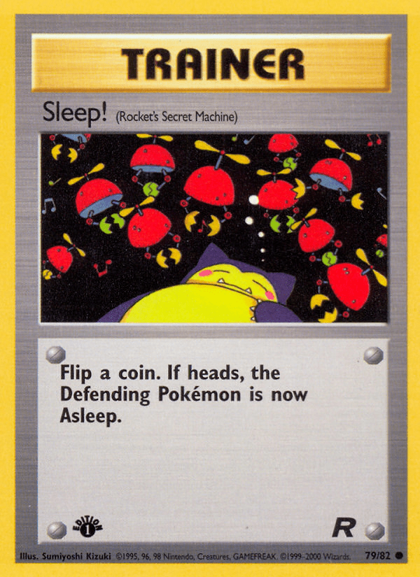Sleep! base5-79 Common from Team Rocket Set