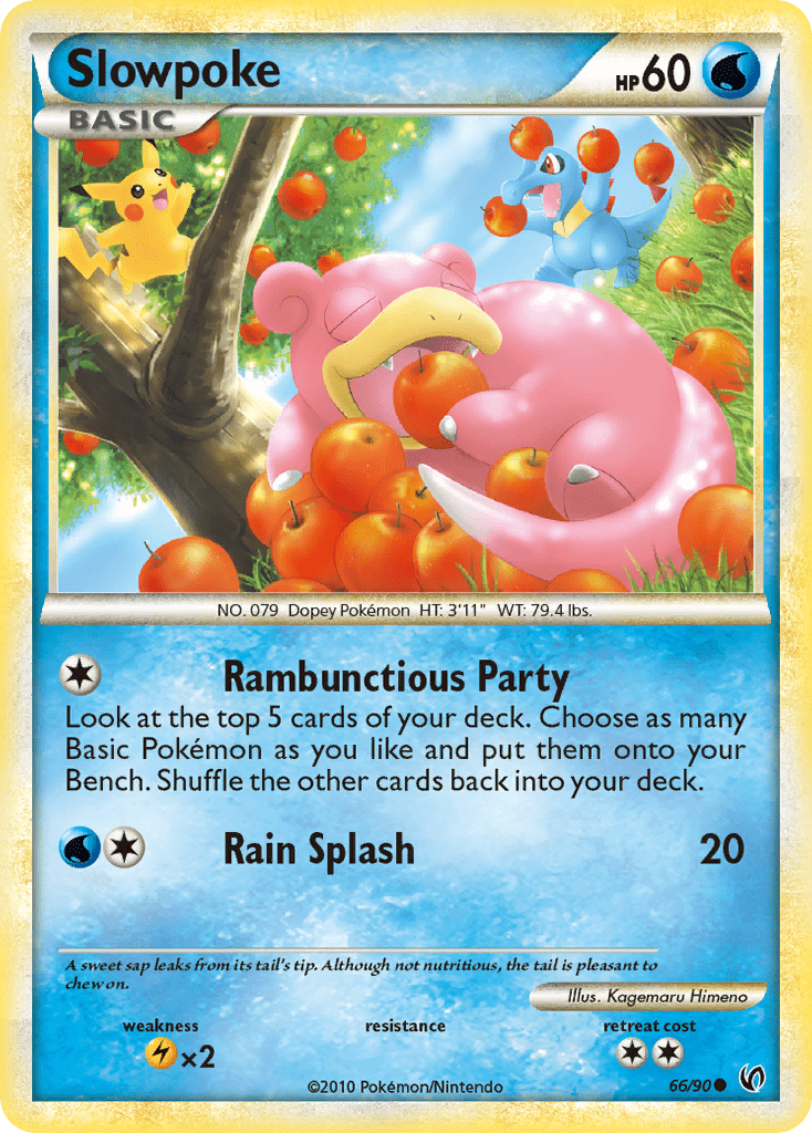 Slowpoke hgss3-66 Common from HS—Undaunted Set