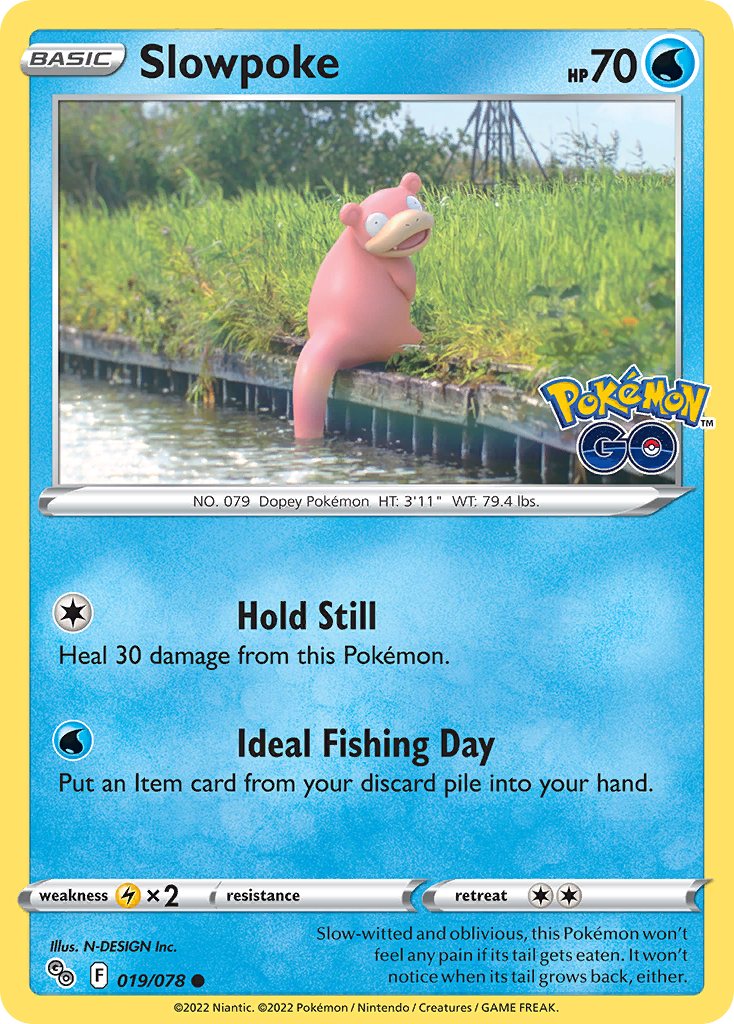 Slowpoke pgo-19 Common from Pokémon GO Set