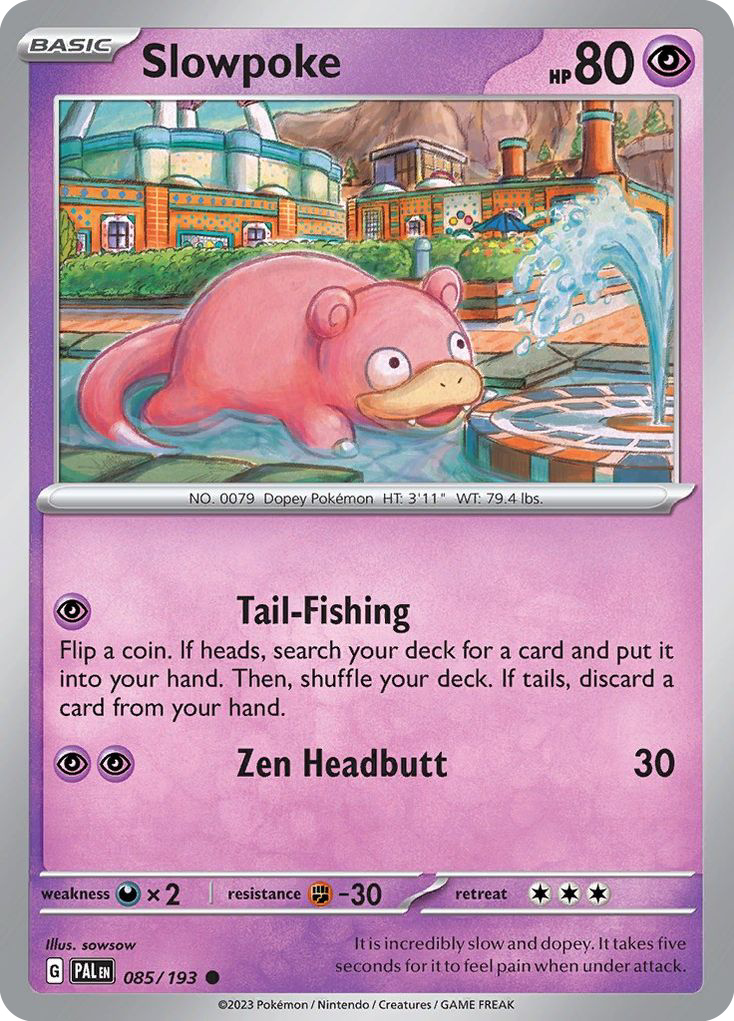 Slowpoke sv2-85 Common from Paldea Evolved Set