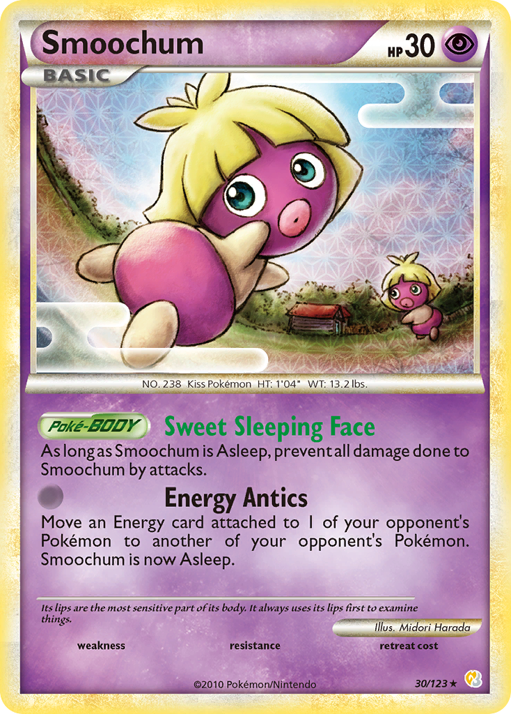 Smoochum hgss1-30 Rare from HeartGold & SoulSilver Set