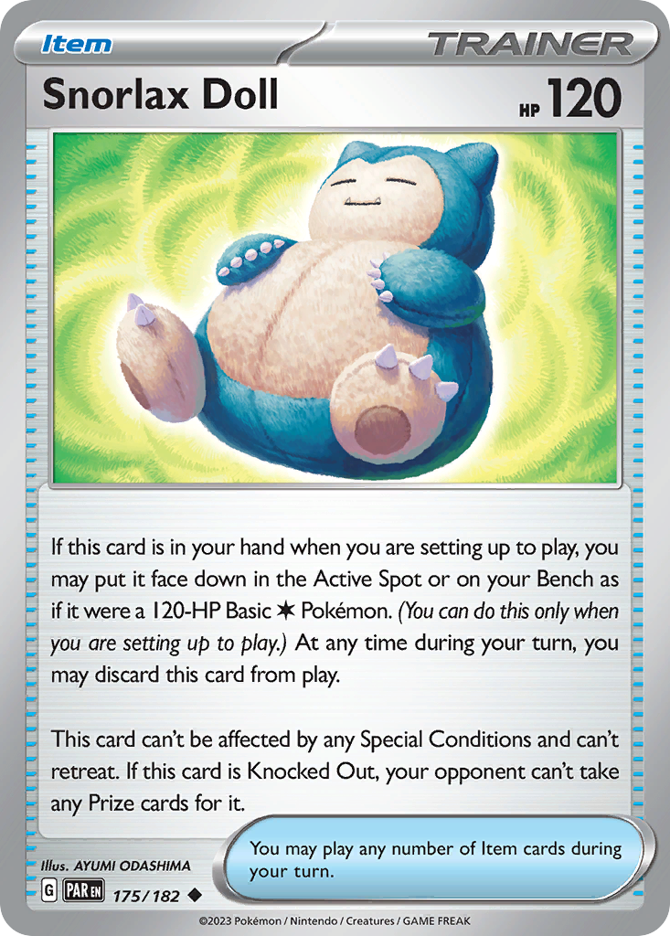 Snorlax Doll sv4-175 Uncommon from Paradox Rift Set