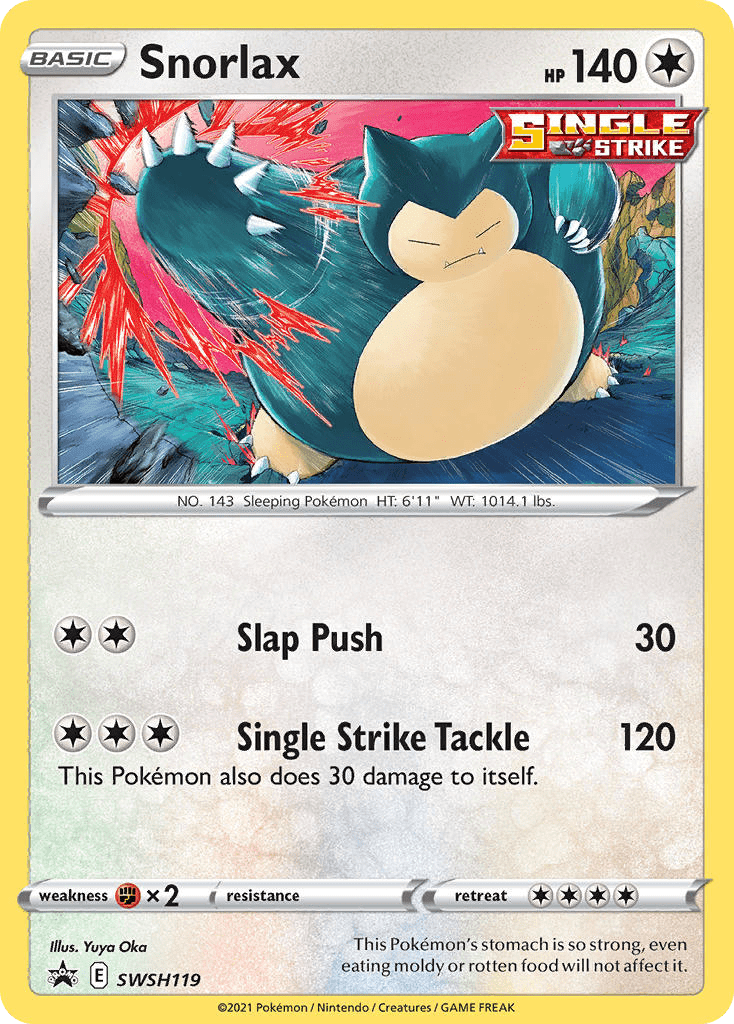 Snorlax swshp-SWSH119 Promo from SWSH Black Star Promos Set