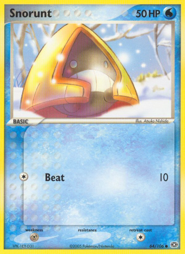 Snorunt ex9-64 Common from Emerald Set