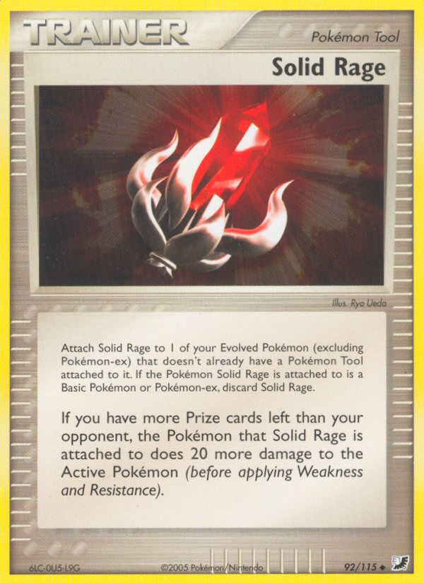 Solid Rage ex10-92 Uncommon from Unseen Forces Set
