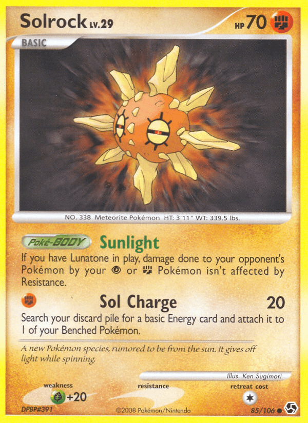 Solrock dp4-85 Common from Great Encounters Set